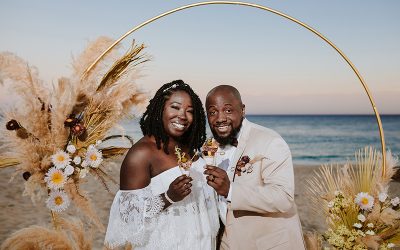 Brittany & Ryan: An Intimate Boho Beach Wedding in Los Cabos