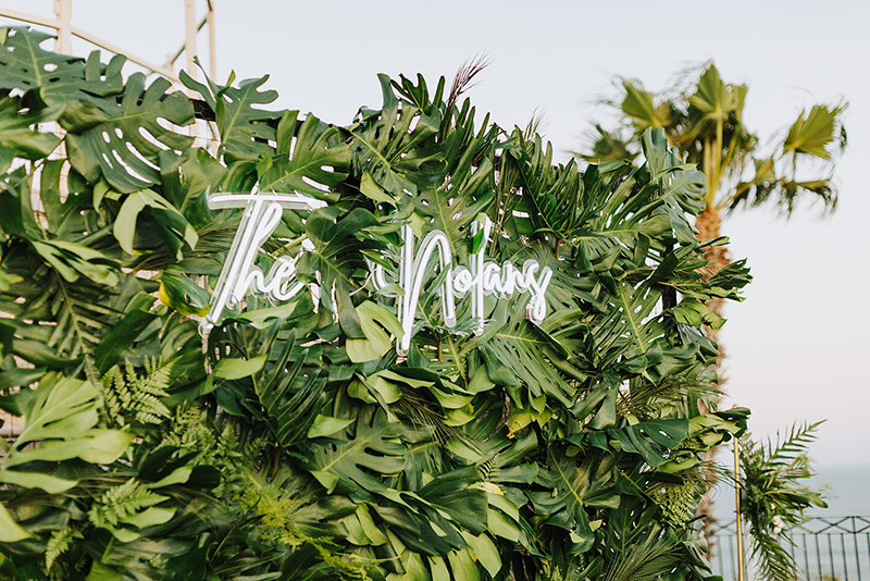 Emily and Taylor wedding neon sign