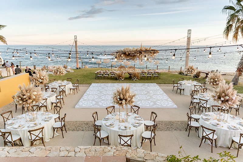Beach wedding reception venue