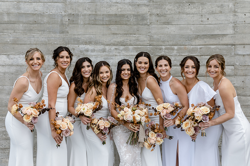 Danielle and her Bridesmaids