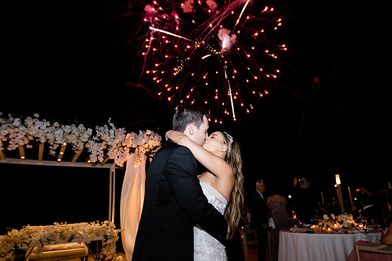 The Couple Kissing Under the Fireworks