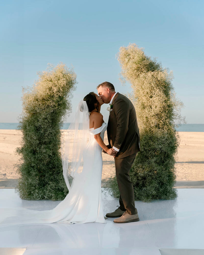 First Kiss as Husband and Wife
