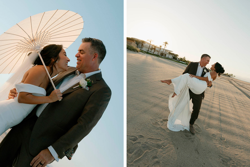 The couple's photo shooting
