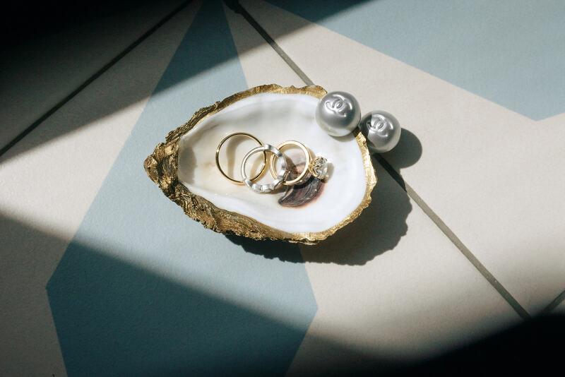 Amber and Justin's Wedding Rings