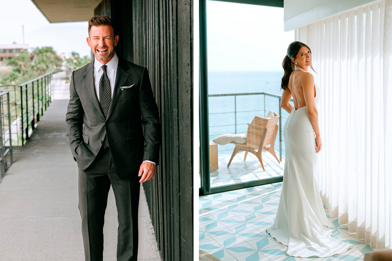 Justin and Amber dressed up for their elopement wedding