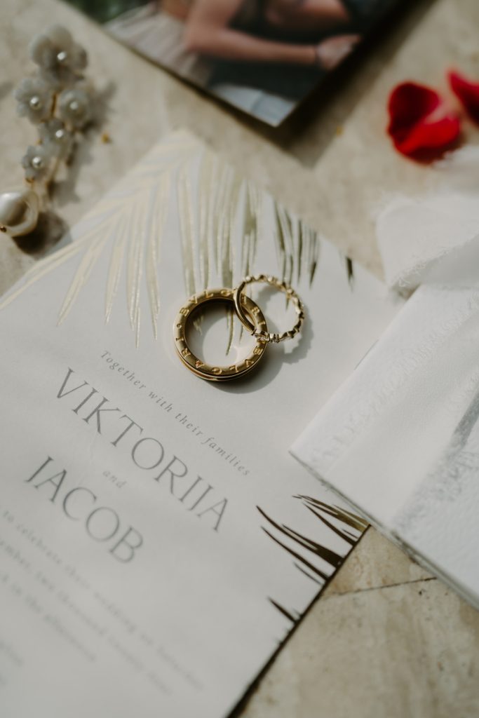 Viktorija and Jacob's Destination Wedding Invitation