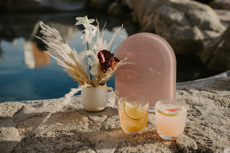 Signature Cocktails for Post Ceremony Cocktail