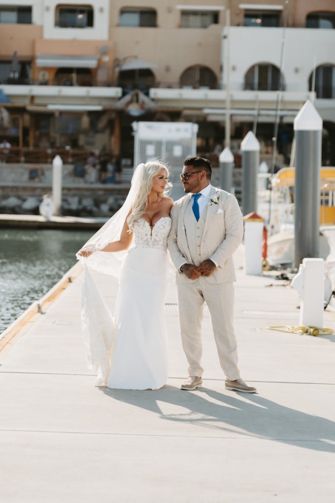 Rachel and Chris Walking at the Dock