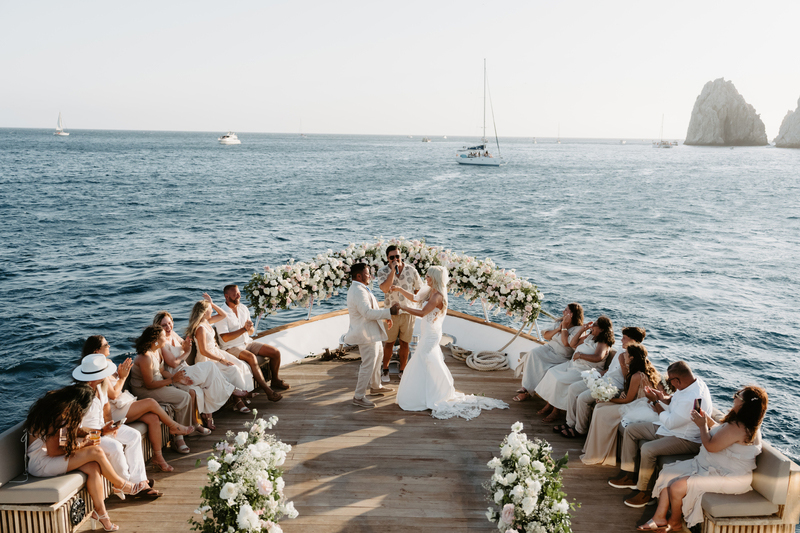 The Couple Listening to the Wedding Officiant