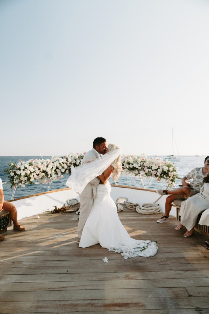 First Kiss as Husband and Wife