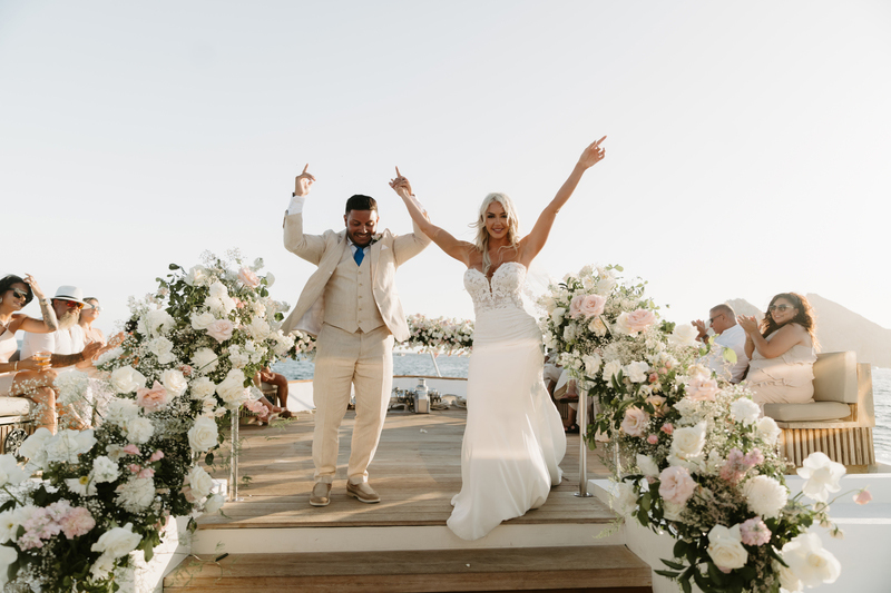 Fun and Romantic Boat Wedding in Los Cabos