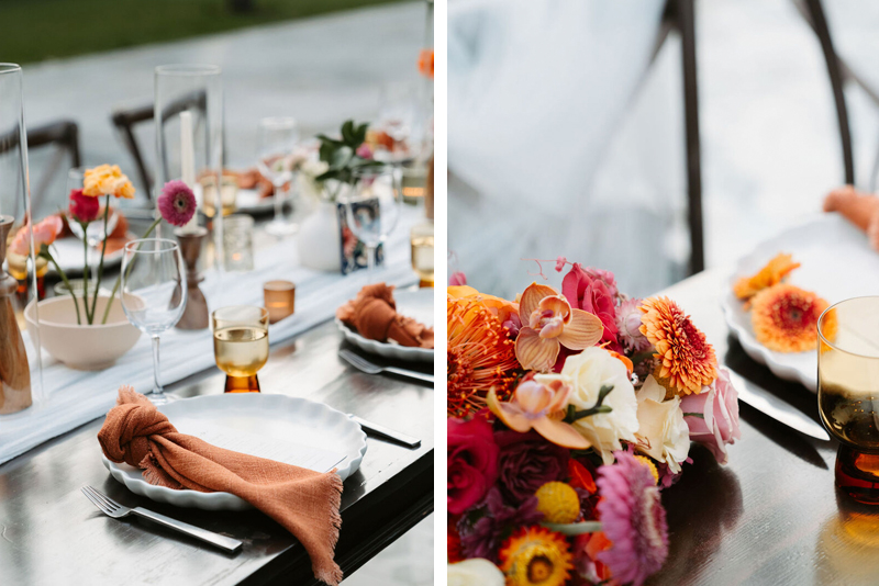 Reception tables setup