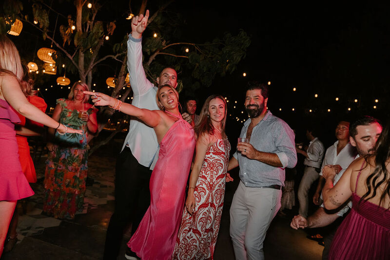 Guests enjoying the party
