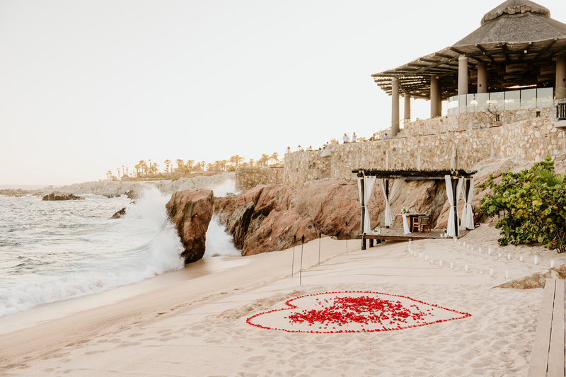 Kevin and Casey's Marriage Proposal Set Up at Esperanza Resort Cabo San Lucas