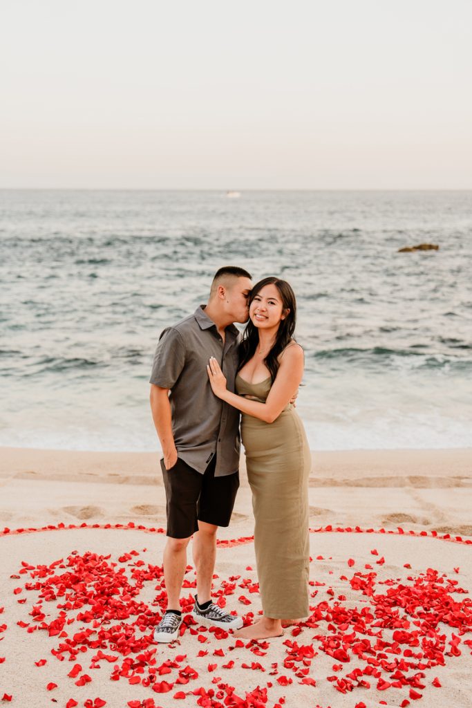 The engaged couple
