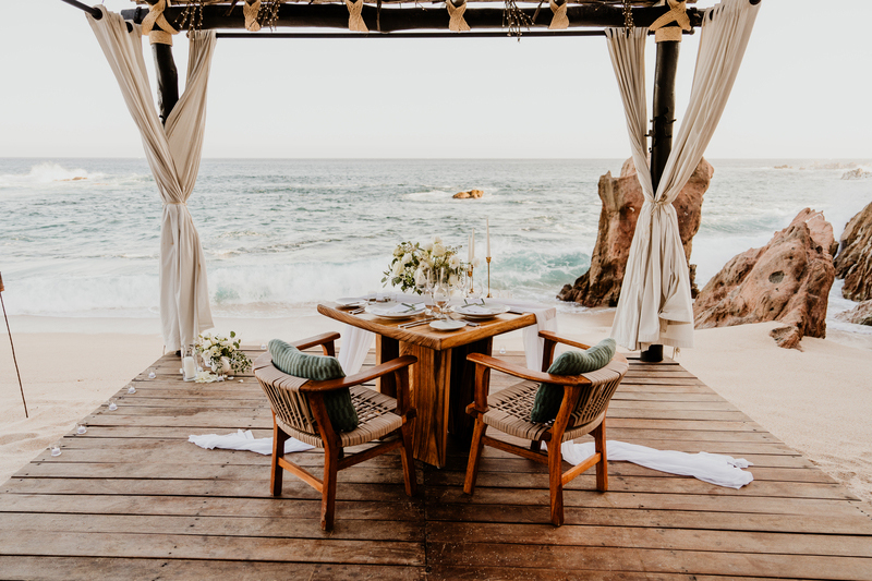 Porposal Dinner Deck Setup