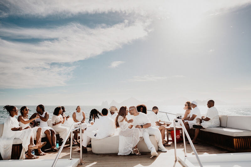 Guests on board Pelican boat