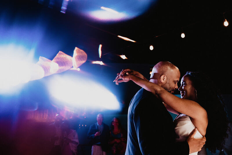 Ayinde and Cherelle's first dance as husband and wife