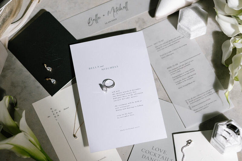 Bella and Mitch's Invitation to their Acre Wedding