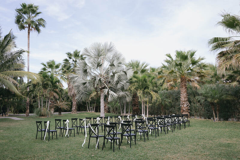 Acre Wedding Ceremony venue setup