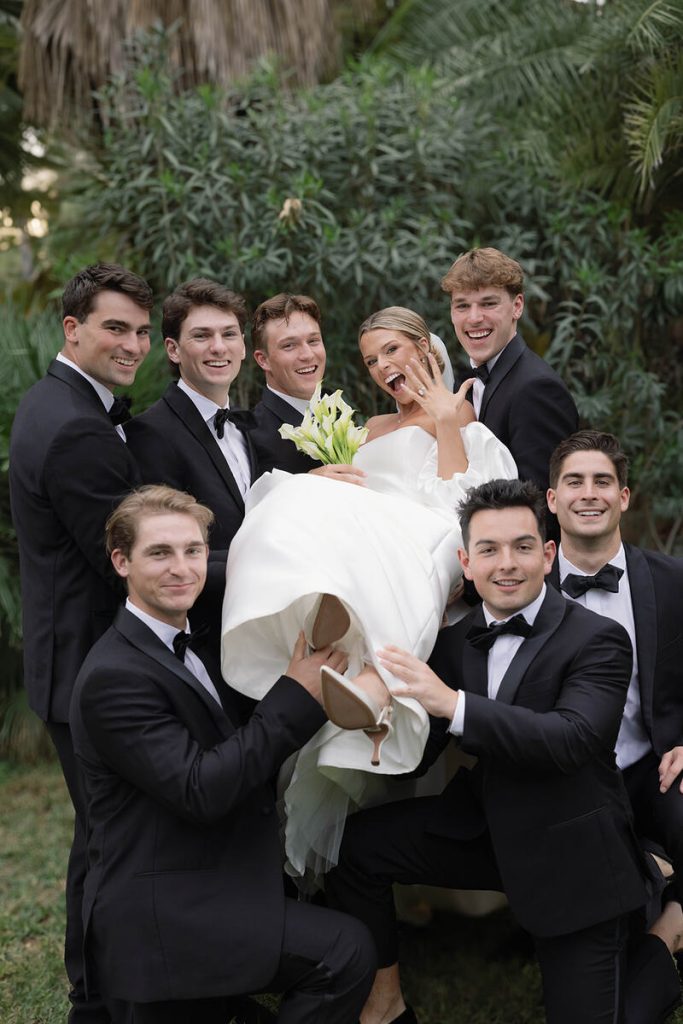 Mitch's bestmen lifting Bella