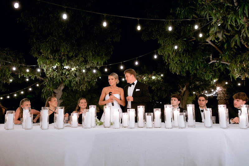 Bella and Mitch Saying thanks to their guests
