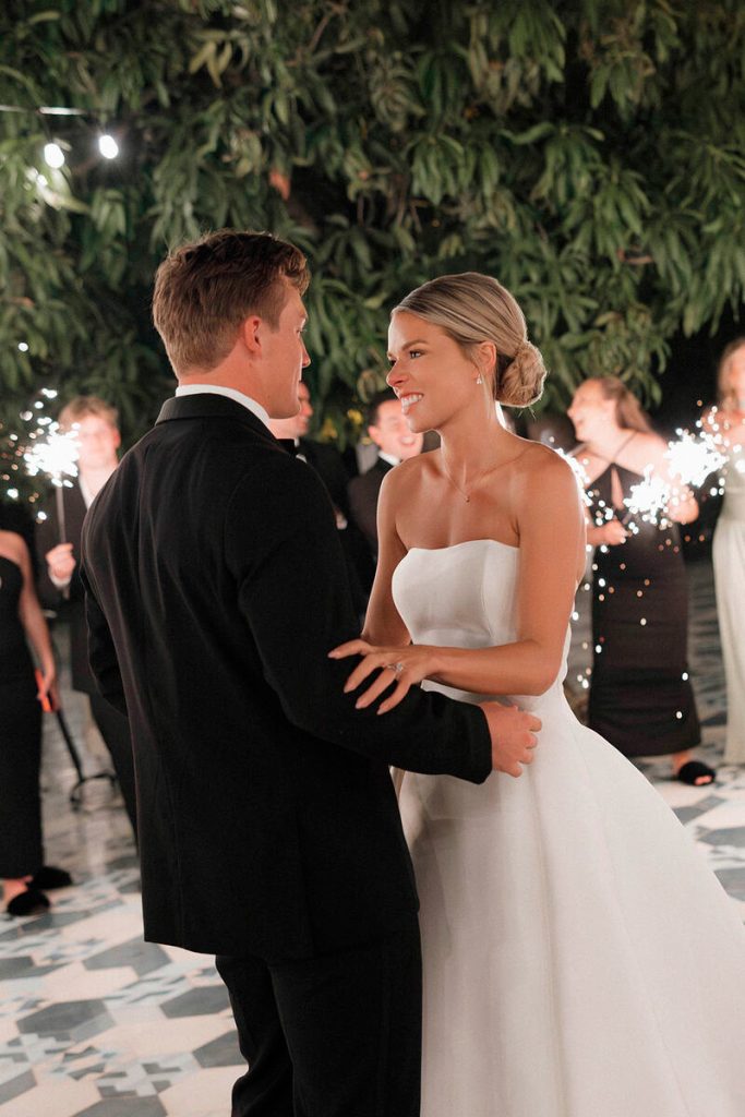Bella and Mitch's first dance as husband and wife