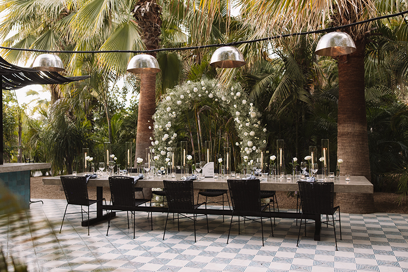 Lover's Lawn wedding reception setup by Momentos Weddings and Events