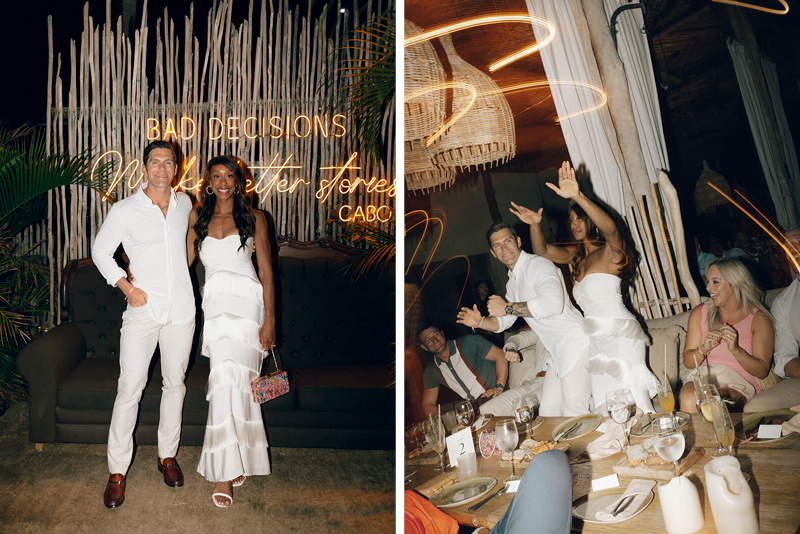 Jasmine and Jeremy at Chambao Los Cabos