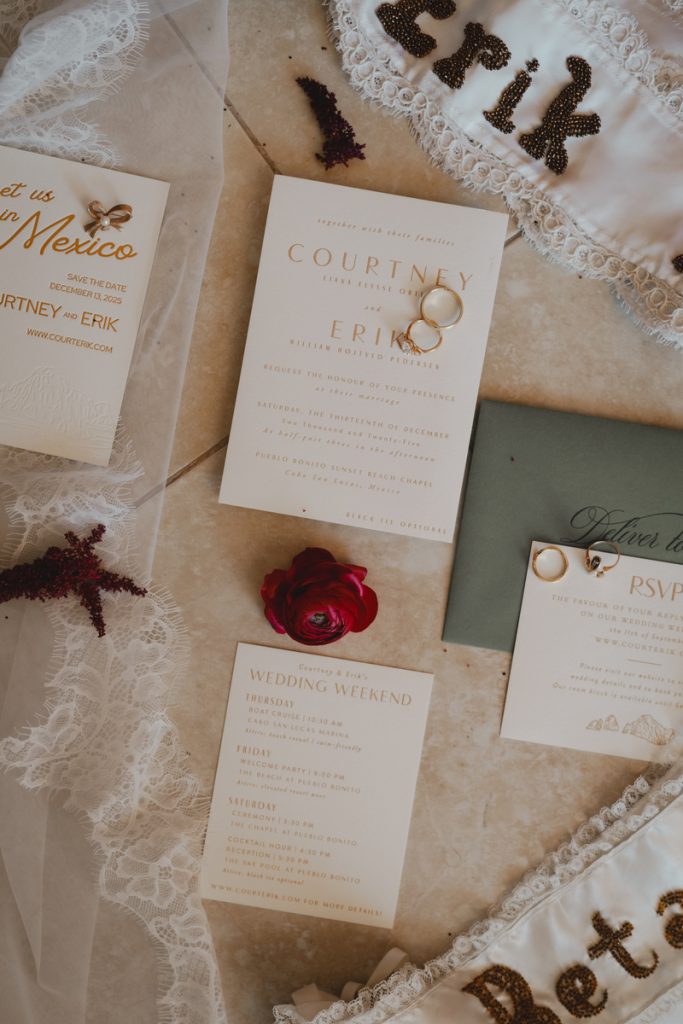 Courtney and Eric's Wedding Invitation