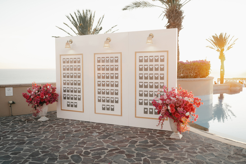 Reception seating chart