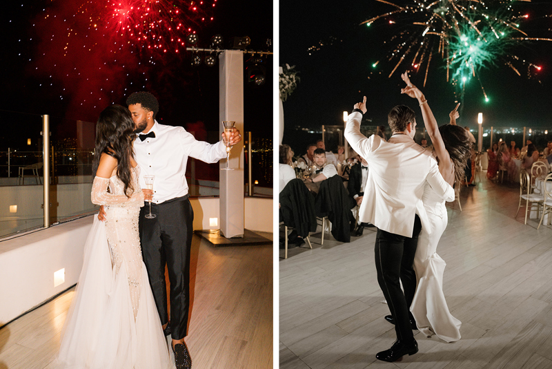 Fireworks at Sunset Monalisa Weddings