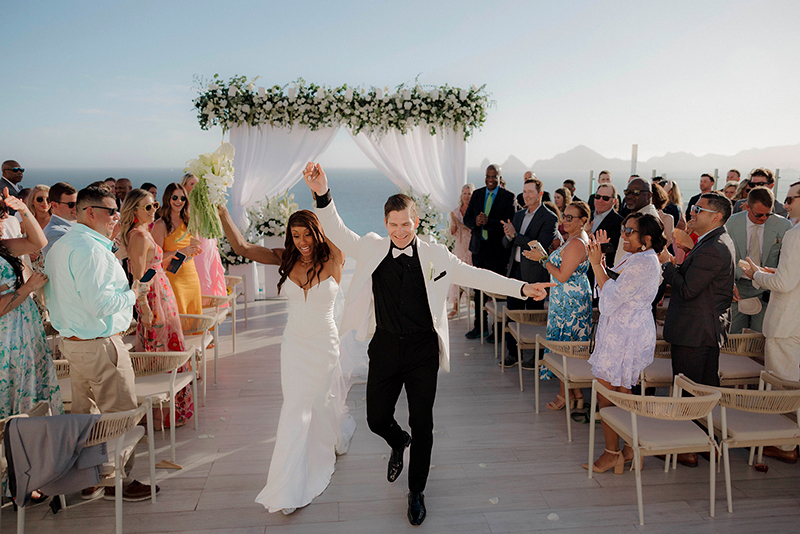 Jasmine and Jeremy's Wedding Ceremony at Sunset Monalisa